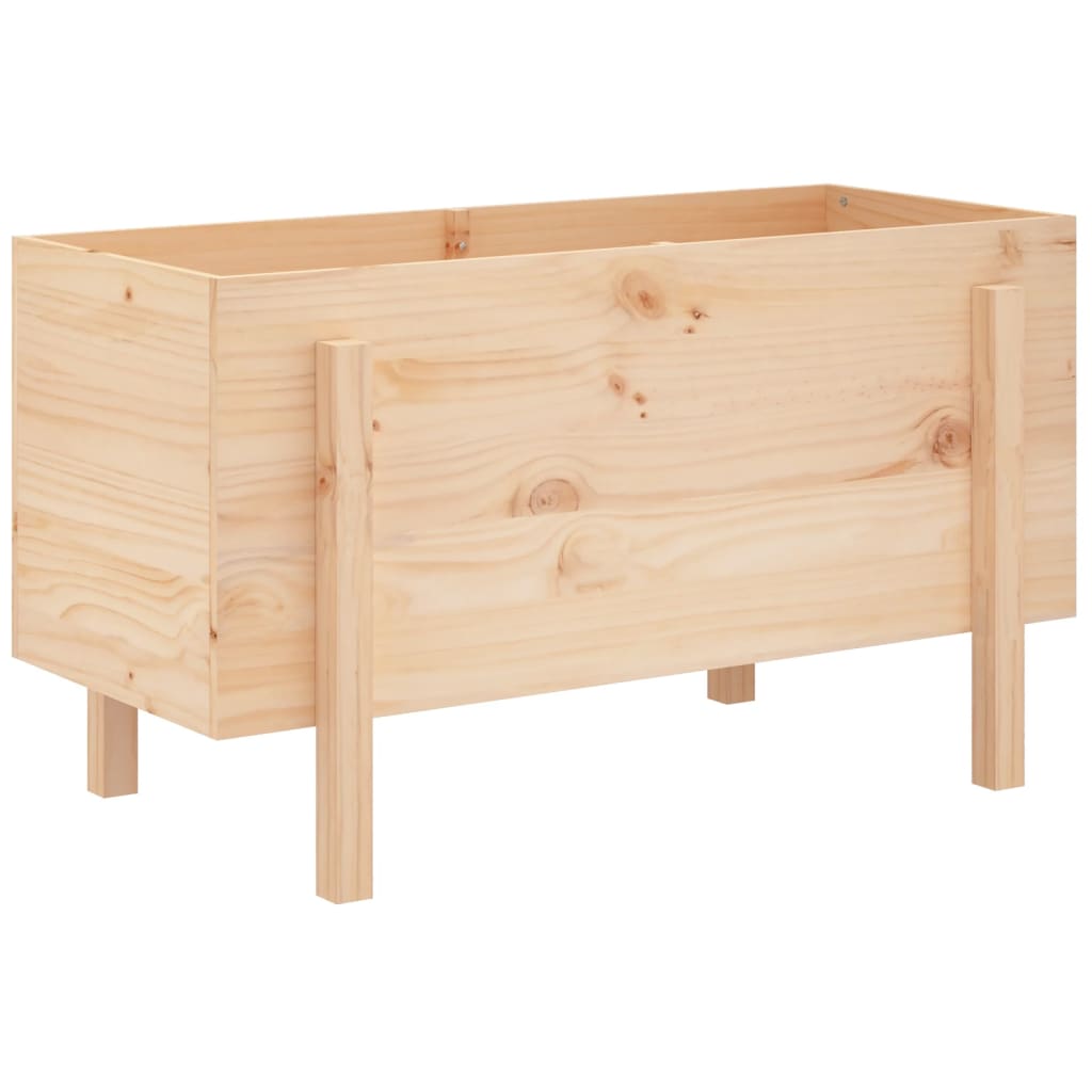 Fioriera Rialzata da Giardino 101x50x57 cm Legno Massello Pino - homemem39