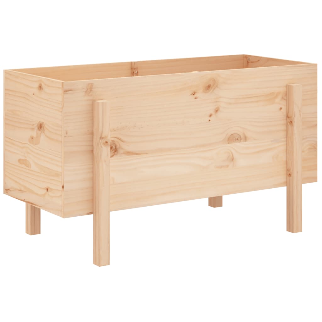 Fioriera Rialzata da Giardino 101x50x57 cm Legno Massello Pino - homemem39