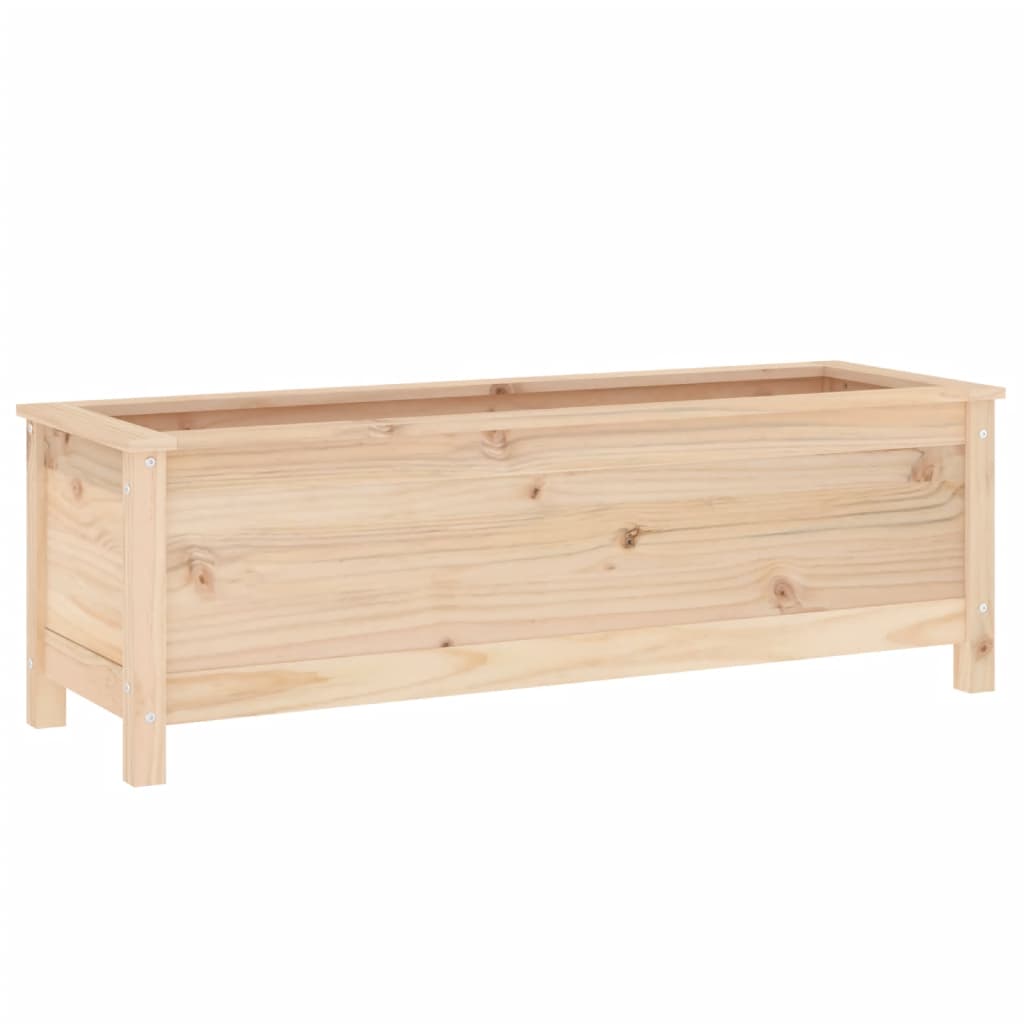 Fioriera Rialzata da Giardino 119,5x40x39cm Legno Massello Pino - homemem39