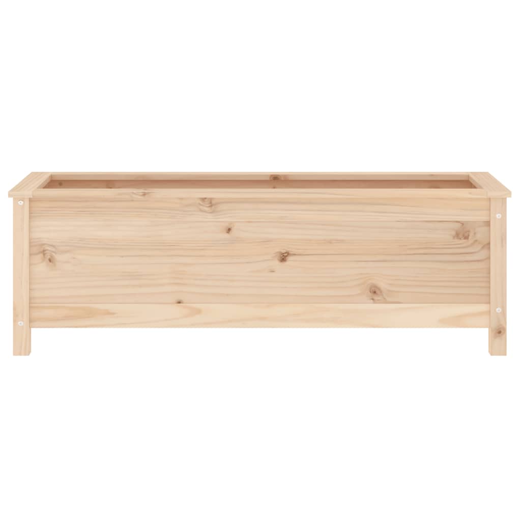 Fioriera Rialzata da Giardino 119,5x40x39cm Legno Massello Pino