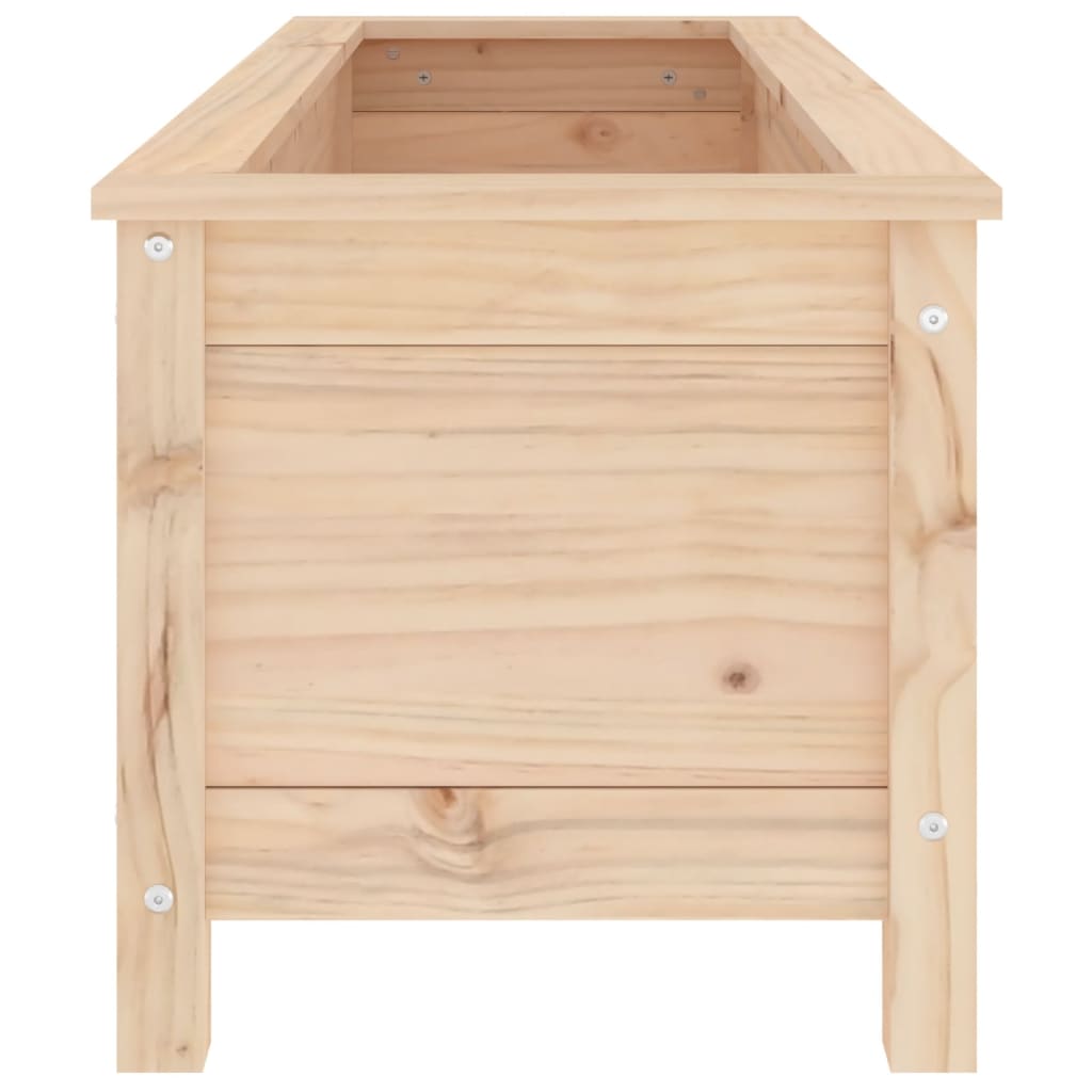 Fioriera Rialzata da Giardino 119,5x40x39cm Legno Massello Pino - homemem39