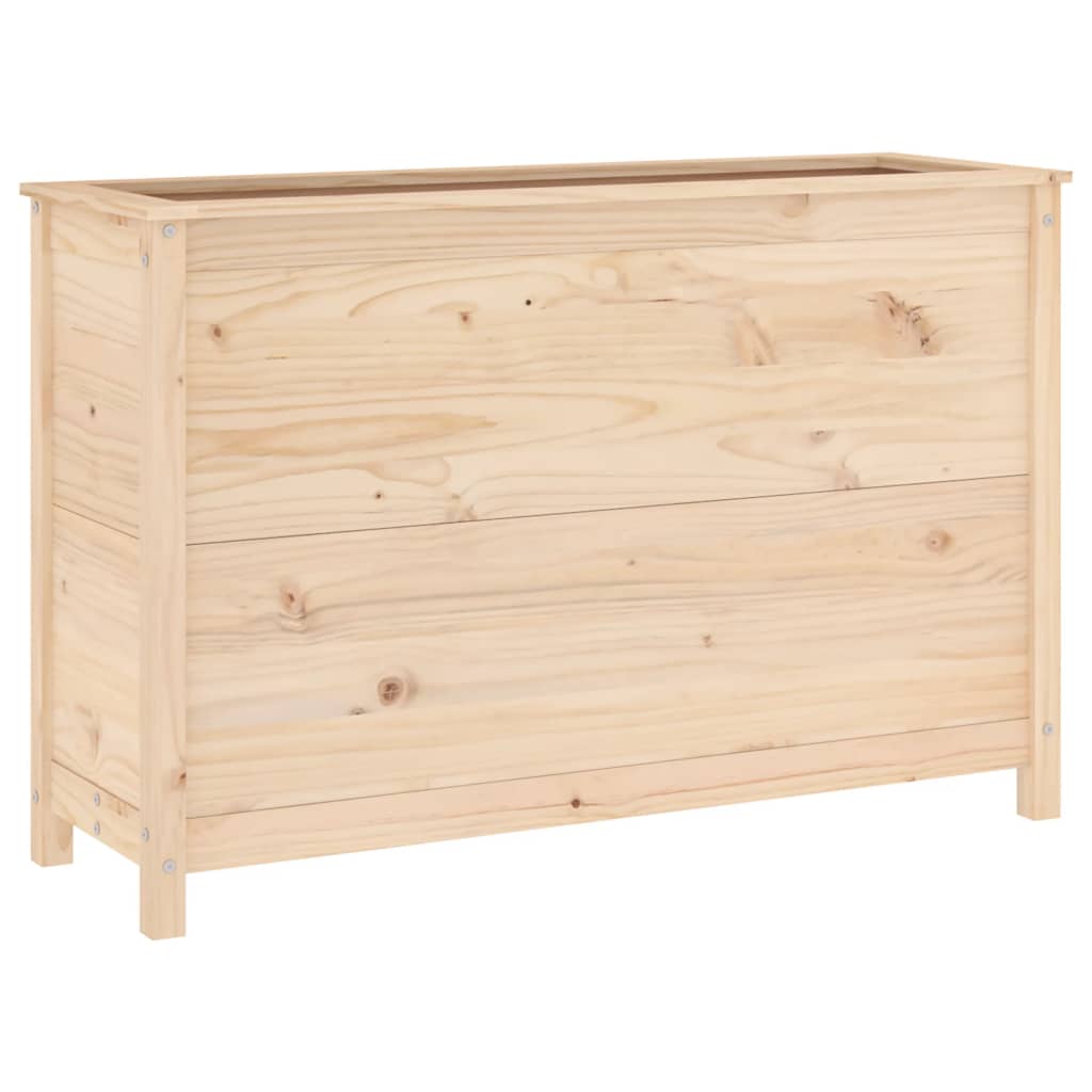 Fioriera Rialzata da Giardino 119,5x40x78cm Legno Massello Pino - homemem39