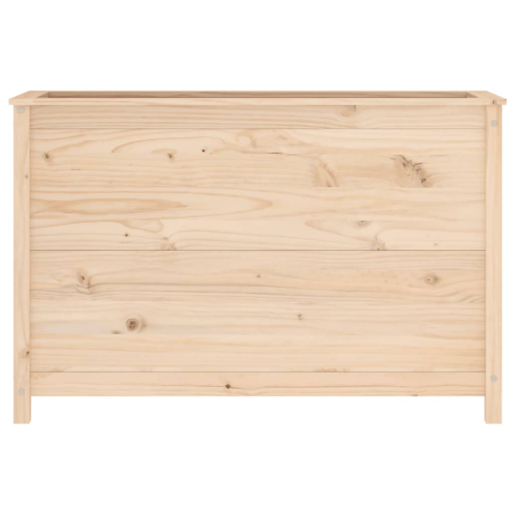 Fioriera Rialzata da Giardino 119,5x40x78cm Legno Massello Pino