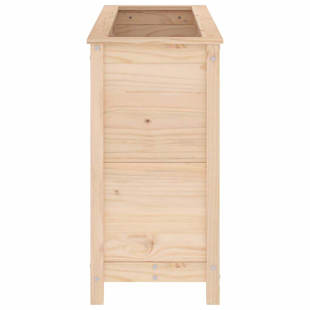 Fioriera Rialzata da Giardino 119,5x40x78cm Legno Massello Pino - homemem39