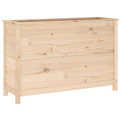 Fioriera Rialzata da Giardino 119,5x40x78cm Legno Massello Pino