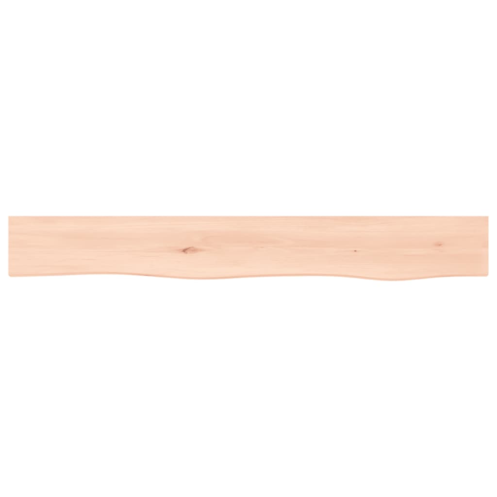 Ripiano a Parete 80x10x6 cm Legno Massello Rovere Non Trattato - homemem39