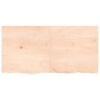 Ripiano a Parete 120x60x(2-4) cm Massello Rovere Non Trattato - homemem39