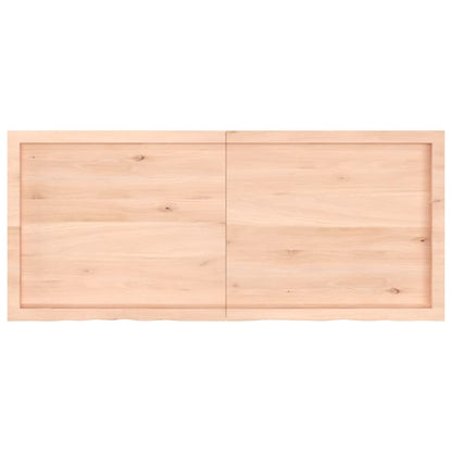 Ripiano a Parete 140x60x(2-4) cm Massello Rovere Non Trattato - homemem39