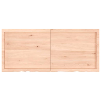 Ripiano a Parete 140x60x(2-6) cm Massello Rovere Non Trattato - homemem39