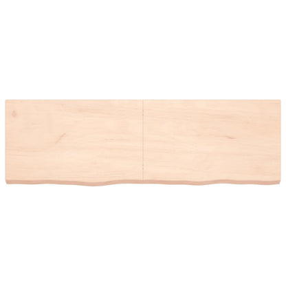 Ripiano a Parete 160x50x(2-6) cm Massello Rovere Non Trattato - homemem39