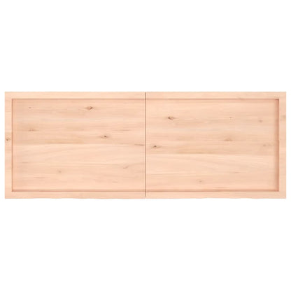 Ripiano a Parete 160x60x(2-4) cm Massello Rovere Non Trattato - homemem39