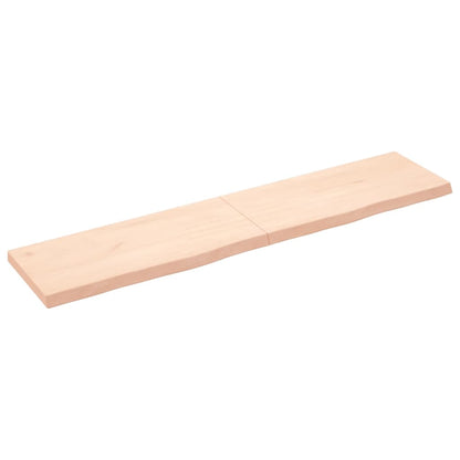 Ripiano a Parete 180x40x(2-6) cm Massello Rovere Non Trattato - homemem39