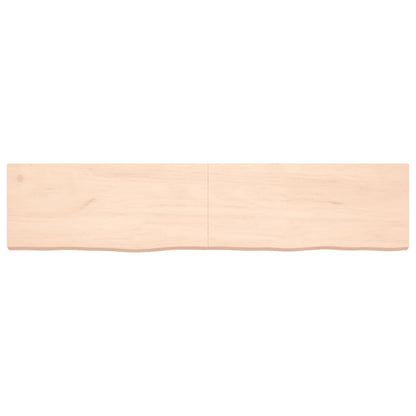 Ripiano a Parete 180x40x(2-6) cm Massello Rovere Non Trattato - homemem39