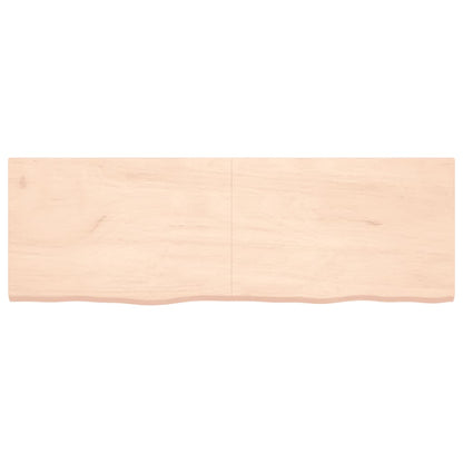 Ripiano a Parete 180x60x(2-4) cm Massello Rovere Non Trattato - homemem39