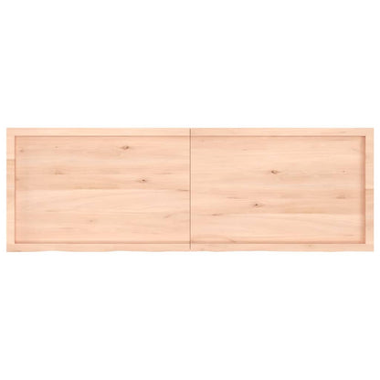 Ripiano a Parete 180x60x(2-6) cm Massello Rovere Non Trattato - homemem39