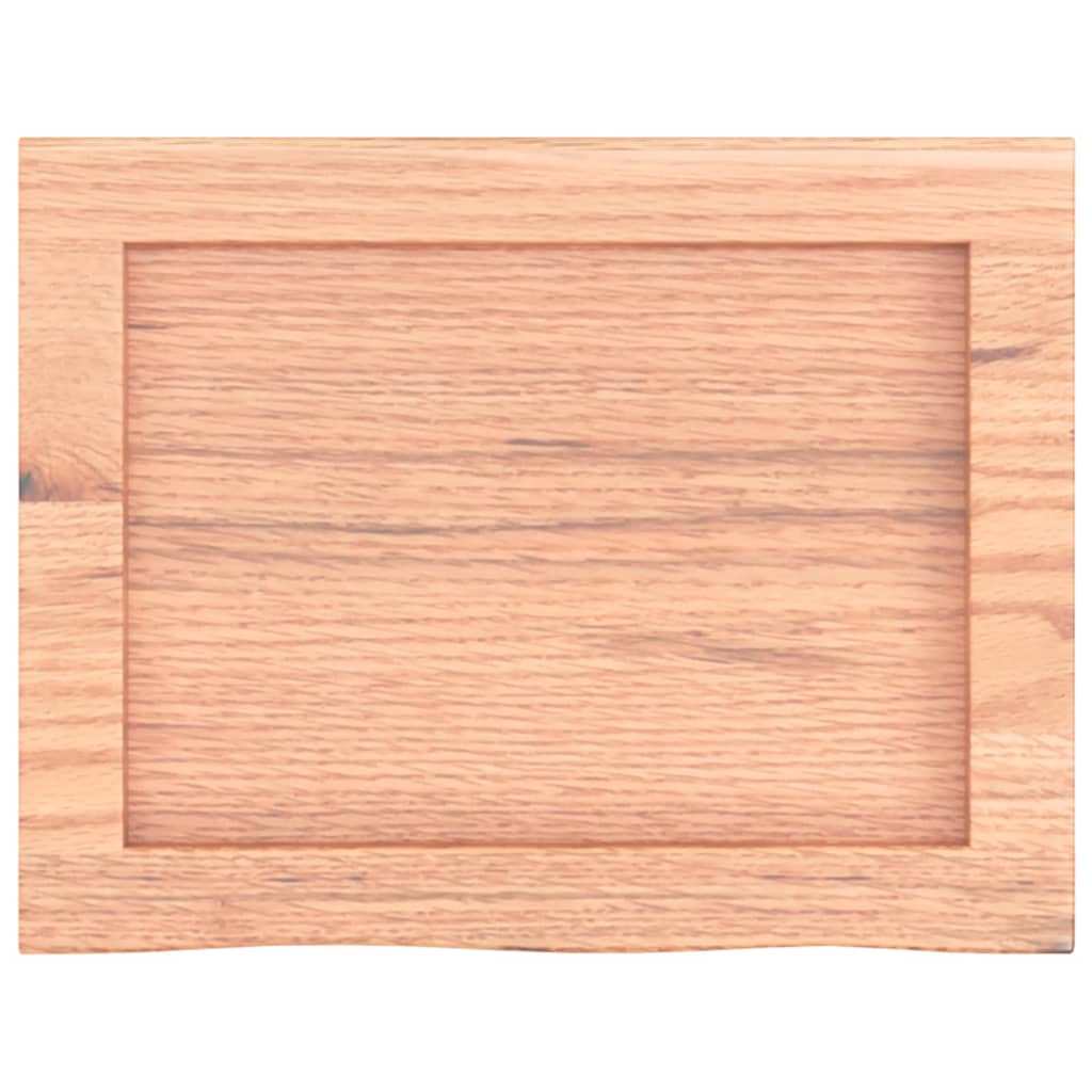 Ripiano Muro Marrone 40x30x(2-6) cm Massello Rovere Trattato - homemem39