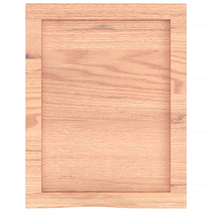 Ripiano Muro Marrone 40x50x(2-4) cm Massello Rovere Trattato - homemem39