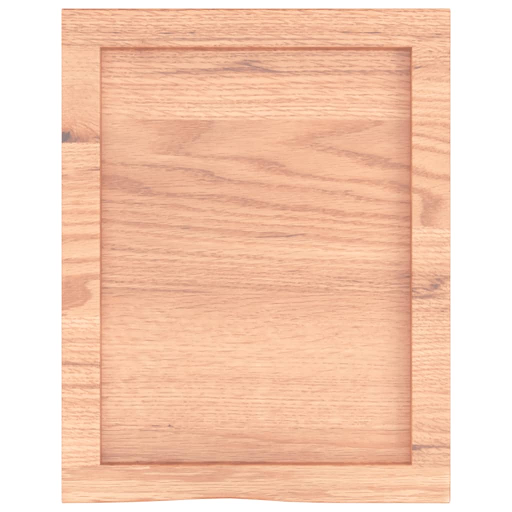 Ripiano Muro Marrone 40x50x(2-6) cm Massello Rovere Trattato - homemem39