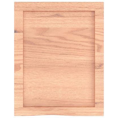 Ripiano Muro Marrone 40x50x(2-6) cm Massello Rovere Trattato - homemem39