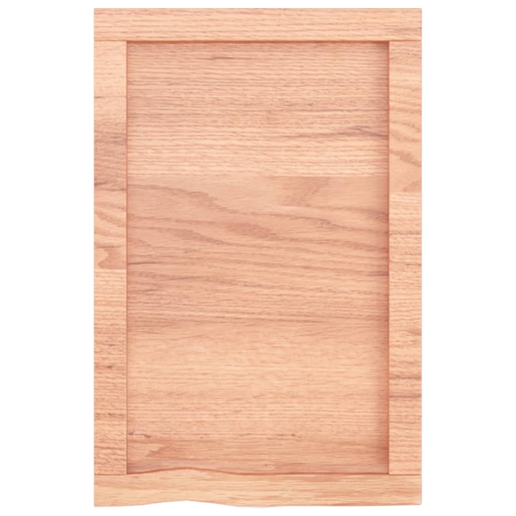 Ripiano Muro Marrone 40x60x(2-4) cm Massello Rovere Trattato - homemem39