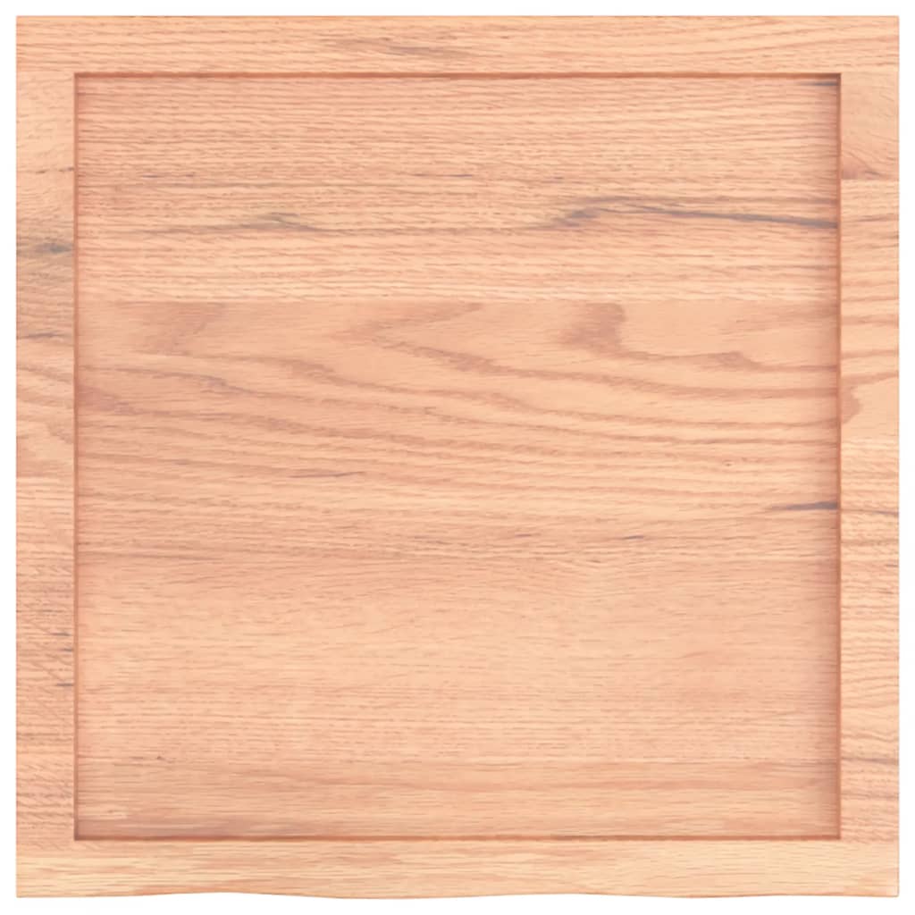 Ripiano Muro Marrone 60x60x(2-4) cm Massello Rovere Trattato - homemem39