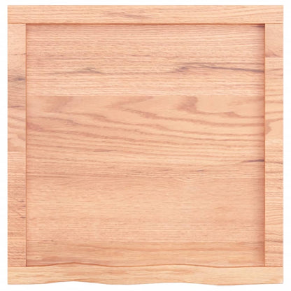 Ripiano Muro Marrone 60x60x(2-6) cm Massello Rovere Trattato - homemem39