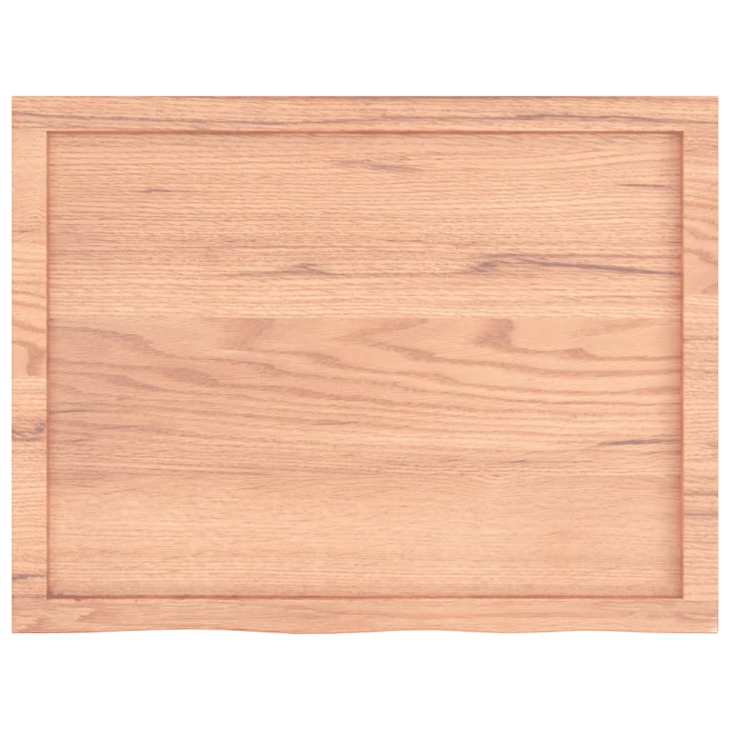 Ripiano Muro Marrone 80x60x(2-4) cm Massello Rovere Trattato - homemem39