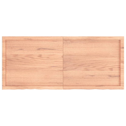 Ripiano Muro Marrone 140x60x(2-4) cm Massello Rovere Trattato - homemem39