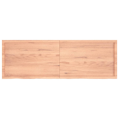 Ripiano Muro Marrone 180x60x(2-6) cm Massello Rovere Trattato - homemem39