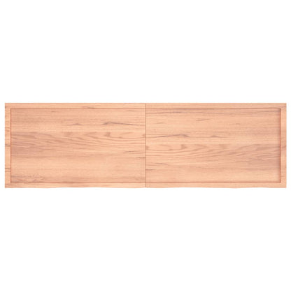 Ripiano Muro Marrone 200x60x(2-6) cm Massello Rovere Trattato - homemem39