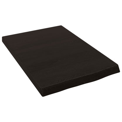 Ripiano Marrone Scuro 40x60x(2-4) cm Massello Rovere Trattato - homemem39