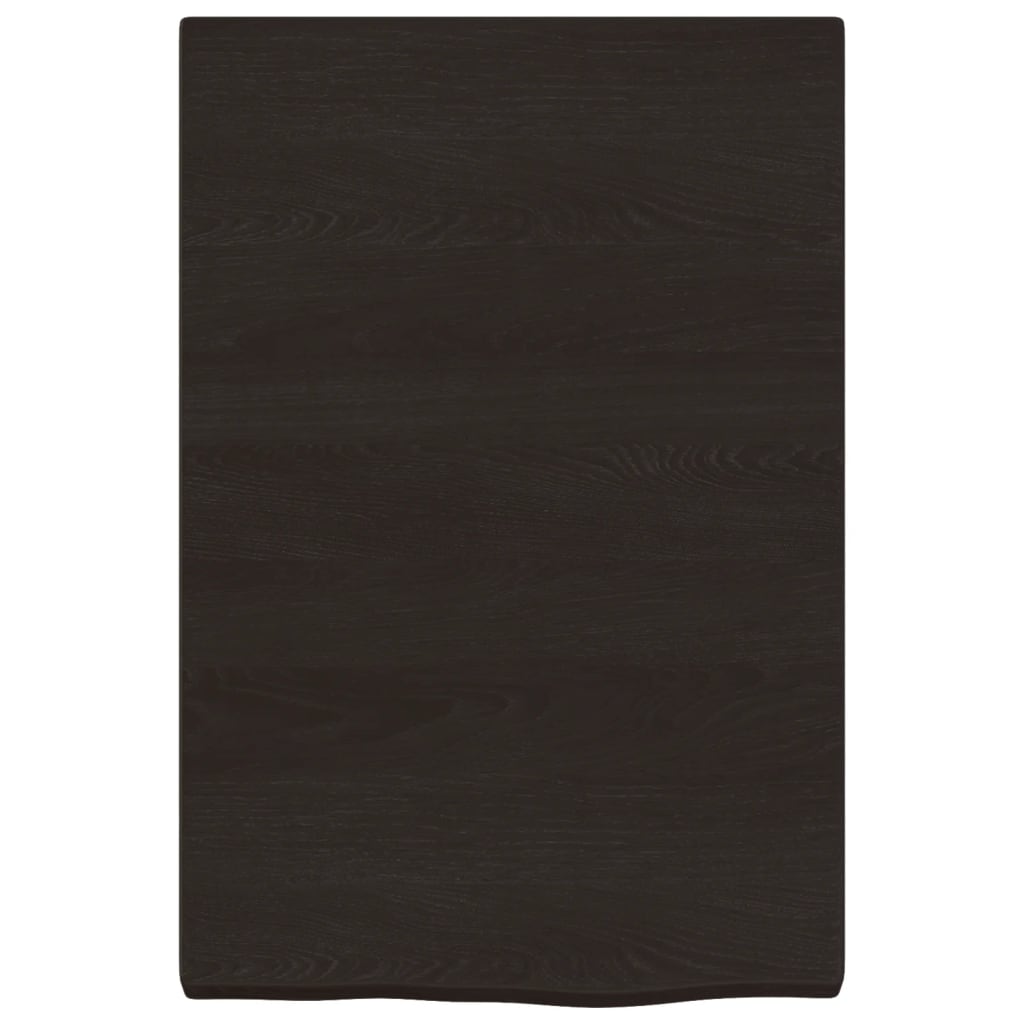 Ripiano Marrone Scuro 40x60x(2-4) cm Massello Rovere Trattato - homemem39