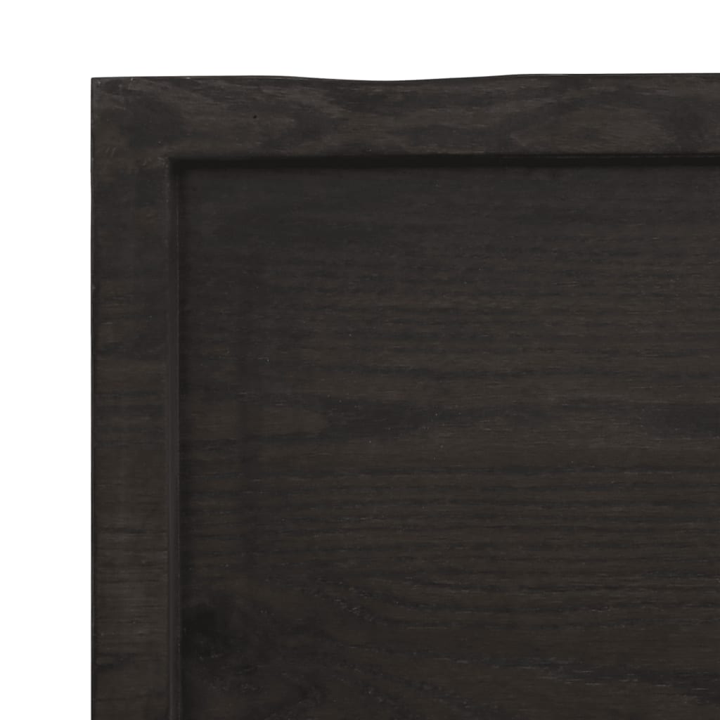 Ripiano Marrone Scuro 60x50x(2-4) cm Massello Rovere Trattato - homemem39