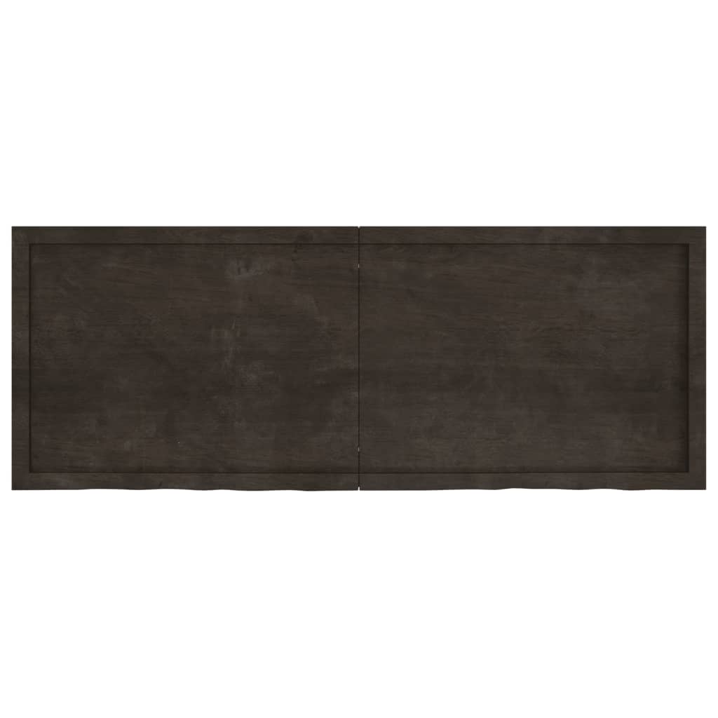 Ripiano Marrone Scuro 160x60x(2-4) cm Massello Rovere Trattato - homemem39