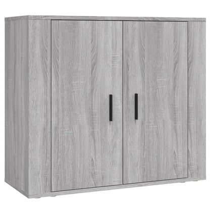 Credenza Grigio Sonoma in Legno Multistrato - homemem39