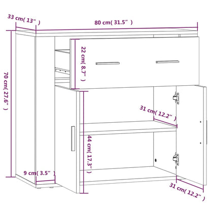 Credenza Rovere Sonoma in Legno Multistrato