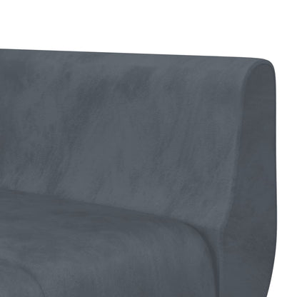 Divano Letto a L Grigio Scuro 275x140x70 cm in Velluto - homemem39