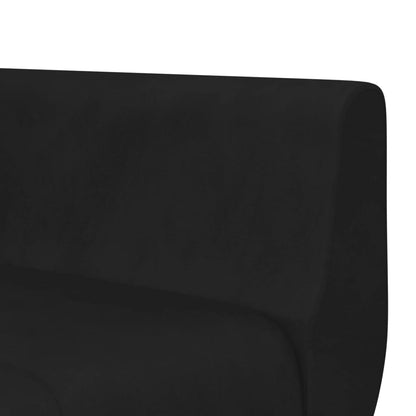 Divano Letto a L Nero 275x140x70 cm in Velluto