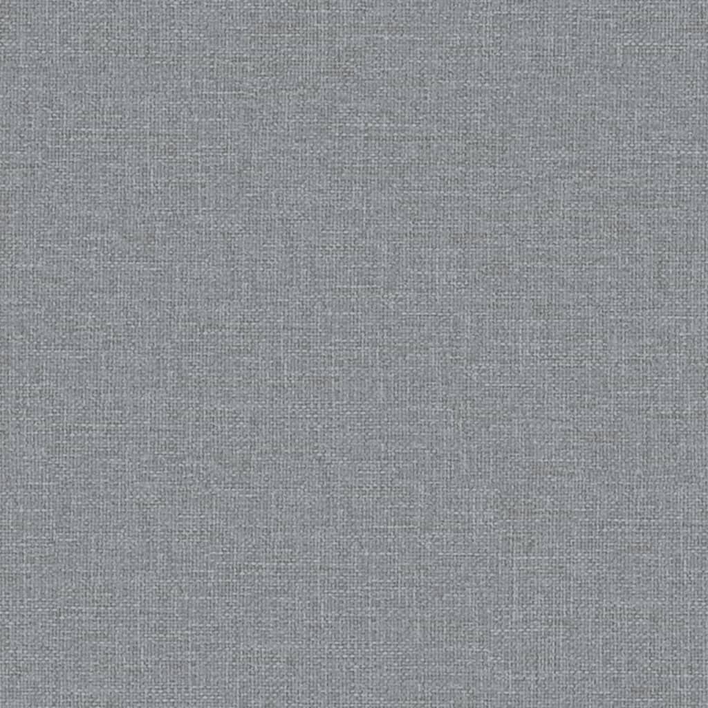 Divano Letto a L Grigio Chiaro 255x140x70 cm in Tessuto - homemem39