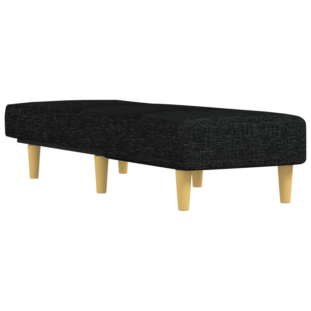 Chaise Longue in Tessuto Nero