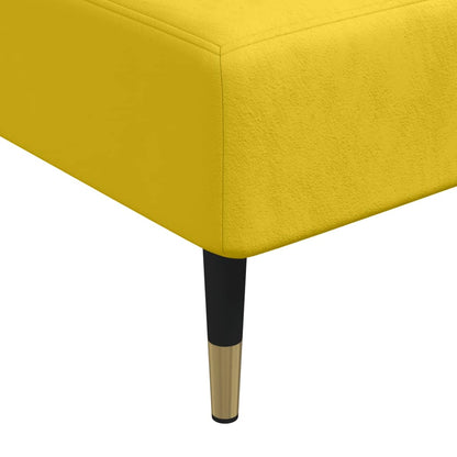 Chaise Longue in Velluto Giallo