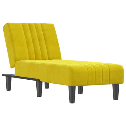 Chaise Longue in Velluto Giallo