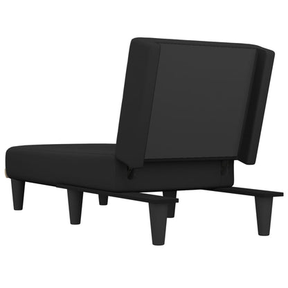 Chaise Longue in Tessuto Nero