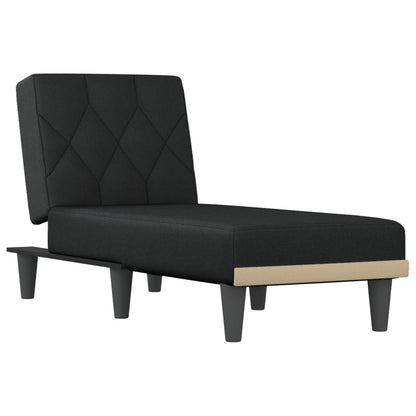 Chaise Longue in Tessuto Nero