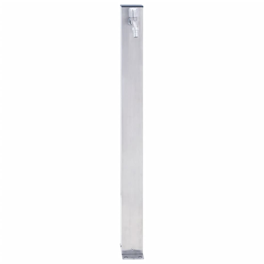 Colonna d'Acqua da Giardino 40 cm Acciaio Inox Quadrato - homemem39