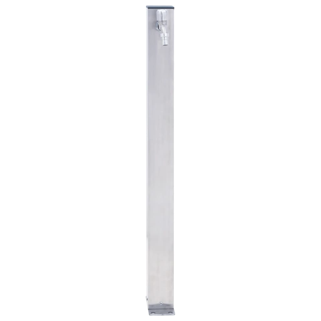 Colonna d'Acqua da Giardino 60 cm Acciaio Inox Quadrato - homemem39