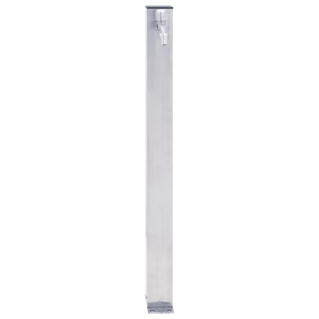 Colonna d'Acqua da Giardino 100 cm Acciaio Inox Quadrato - homemem39