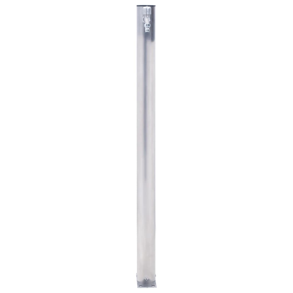 Colonna d'Acqua da Giardino 80 cm Acciaio Inox Rotonda - homemem39