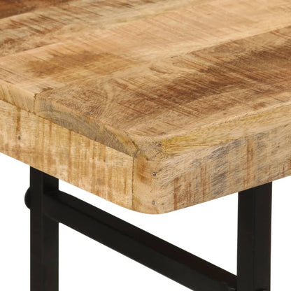 Tavolo Consolle 112x36x76 cm in Legno Massello di Mango e Ferro - homemem39