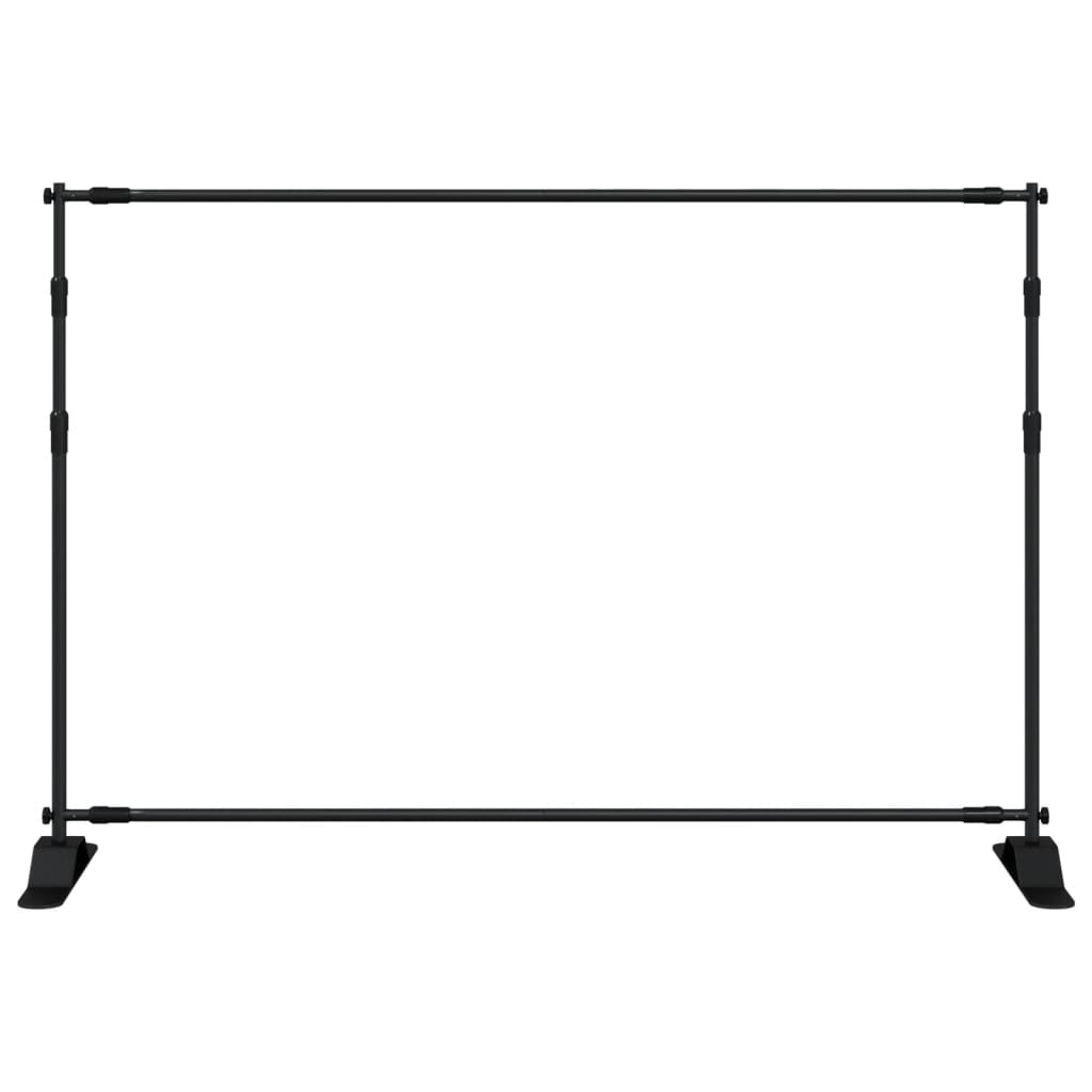 Supporti per Fondali 2 pz Neri 305x243 cm in Acciaio - homemem39